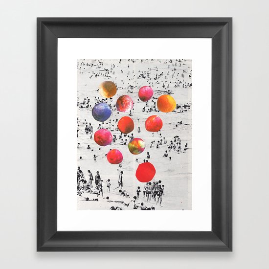 BEACH BALLS Framed Art Print