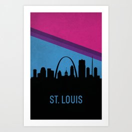 St. Louis Skyline Art Print