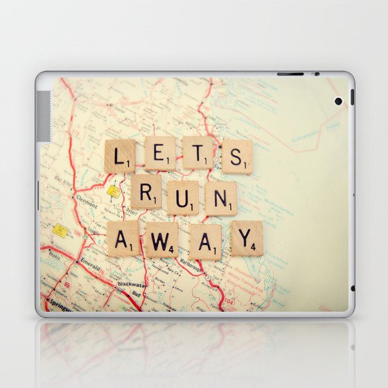 let's run away Laptop & iPad Skin