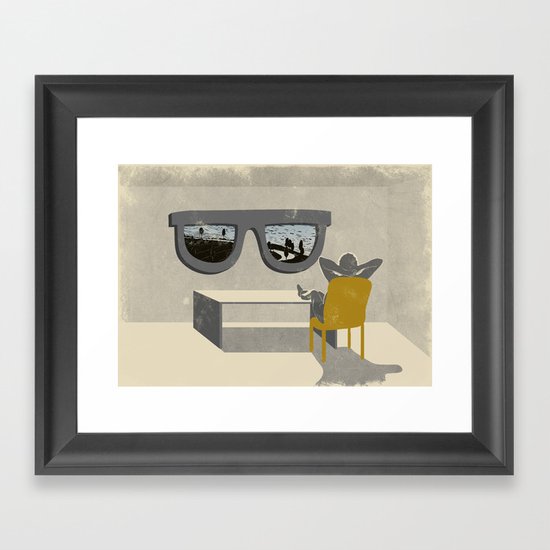 Window Framed Art Print
