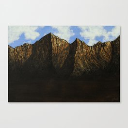 Mountains (Brown) Canvas Print
