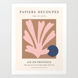 Henri Matisse Print | Papiers Decoupes Poster | Flower Market Print | Matisse inspired art Art Print