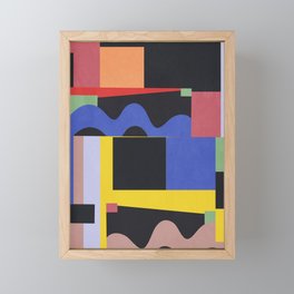 Colorful Geometric Abstract Art 3 Framed Mini Art Print