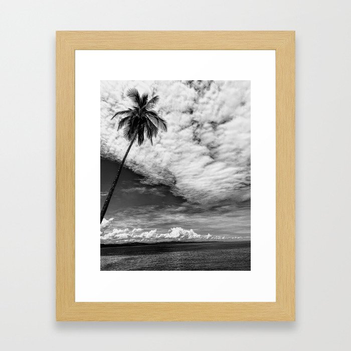 Single Palm Tree Framed Art Print