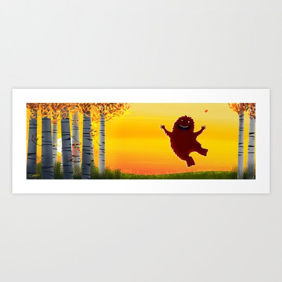 I found a bigfoot Art Print
