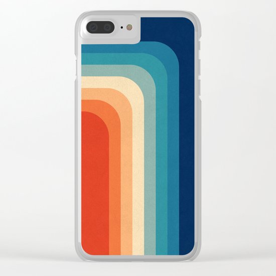 Retro 70s Color Palette III Clear iPhone Case