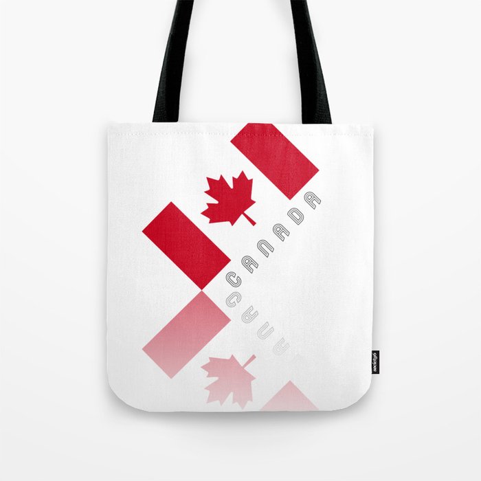 Elegant Maple Leaf Canadian Flag Tote Bag