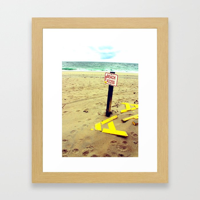 Beach Access Framed Art Print