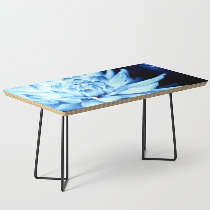 Expressive Dahlia In Light Blue Coffee Table