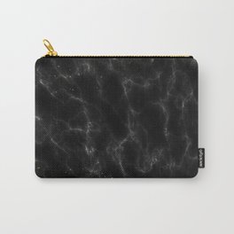 Black and Gold Marble No. 5 Carry-All Pouch