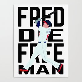 Freeman Home Run Poster | Illustration, Digital, Braves, Freddiefreeman, Graphicdesign, Baseball, Sports 