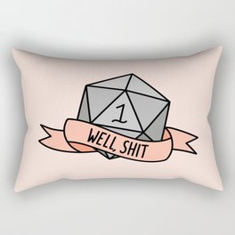 Well, Shit D20 Rectangular Pillow