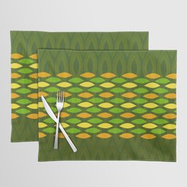 Greenish Oval Abstract Placemat