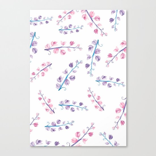 Flowers pattern Canvas Print