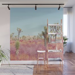 Surreal Pink Desert - Joshua Tree Landscape Photography Wall Mural