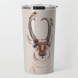In It Together - Pronghorn and Willow Flycatcher Travel Mug