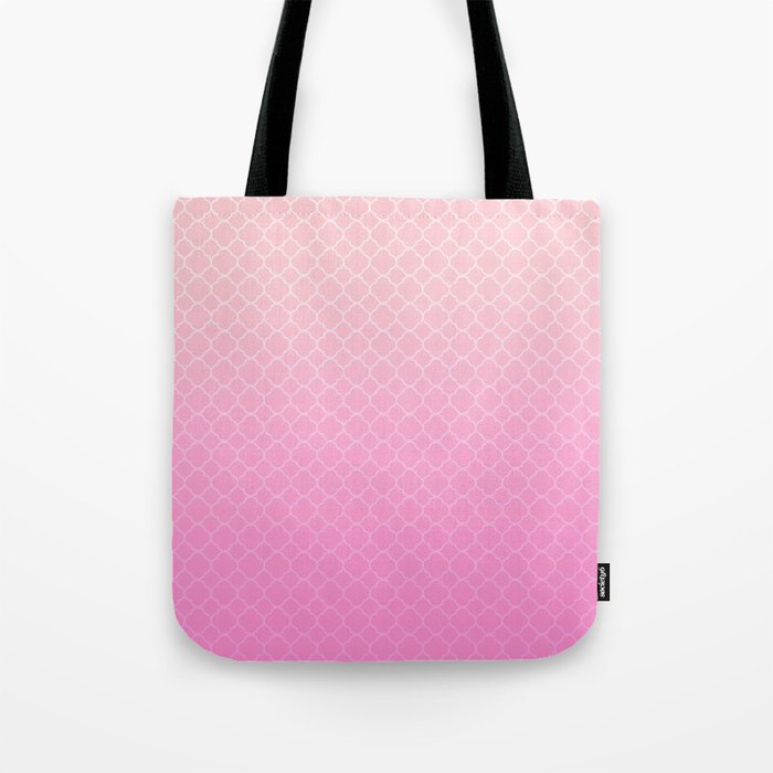 Ombre Blush Pink Modern Art Collection Tote Bag