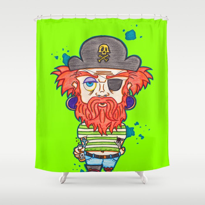 Pirate  Shower Curtain