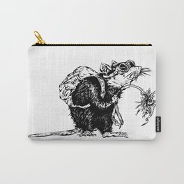 Rat with Flower #3, travel rat Carry-All Pouch