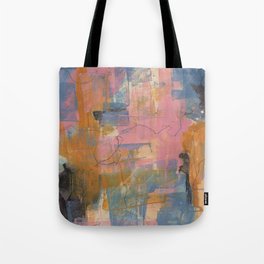 Abstract Pink/Blue Tote Bag