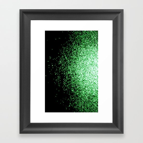 infinity in green Framed Art Print