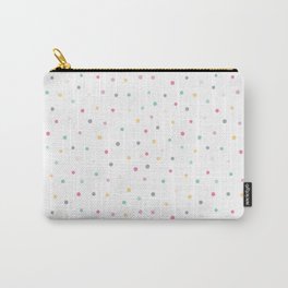 Adorable Pastel Coloured Dots Pattern - Polka dot Carry-All Pouch | Dotted, Dots, Graphicdesign, Polkadotpattern, Whitedots, Dotspattern, Polkadot, Polkadots 