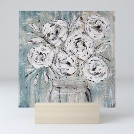 Jar of Blooms Mini Art Print