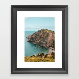 Cape in Asturias, Spain | Playa del Silencio | Beach of silence Framed Art Print