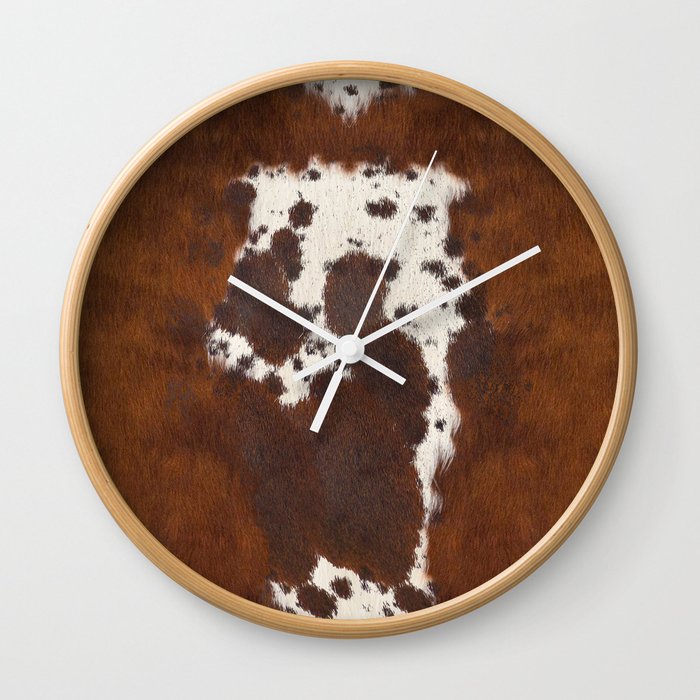 Spotted Cowhide Wall Clock