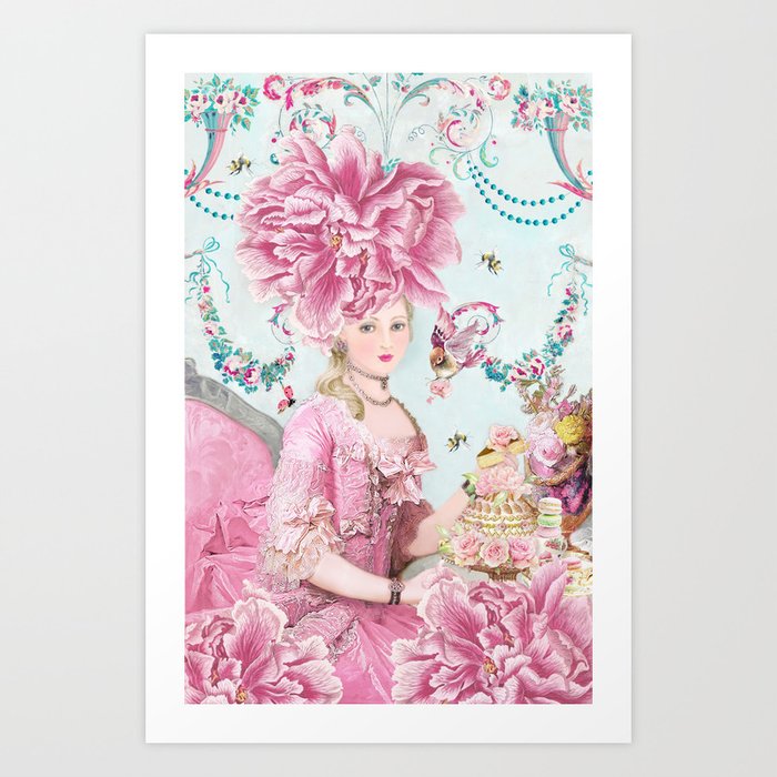 Marie Antoinette Wallflower Art Print