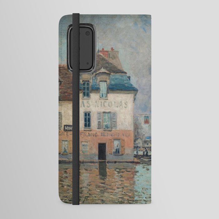 Alfred Sisley - Flood at Port-Marly 1876 Android Wallet Case