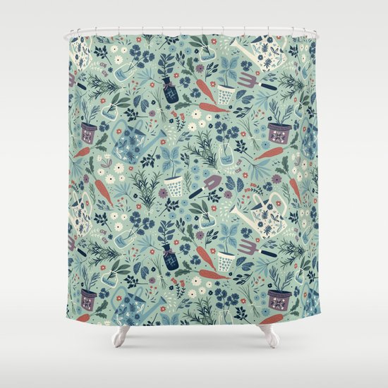 Herb Garden Shower Curtain