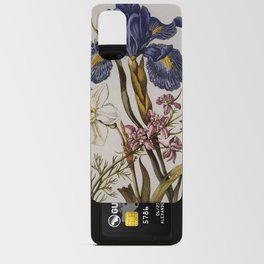  Antique blue English Iris, pink Delphinium, white Narcissus 1680   Android Card Case