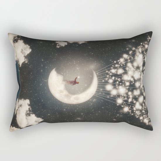 The Big Journey of the Man on the Moon Rectangular Pillow