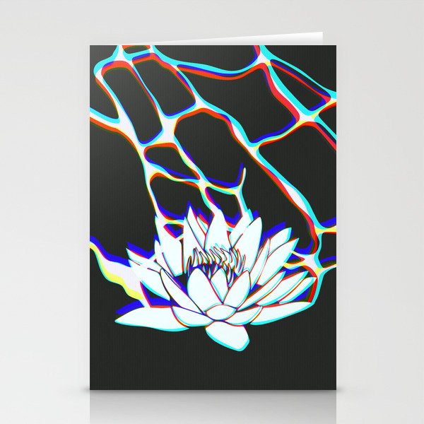 Water lily strikes again Stationery Cards