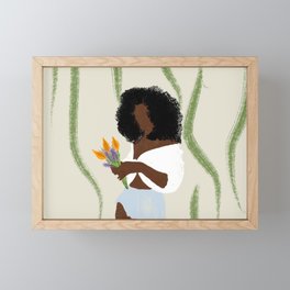 flower girl  Framed Mini Art Print