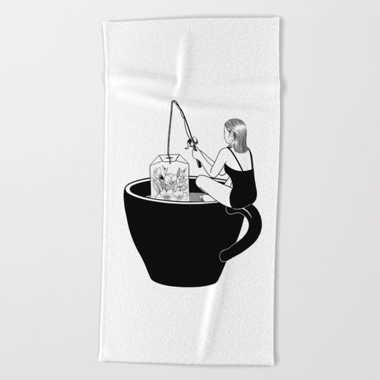Laid-Back Time Beach Towel