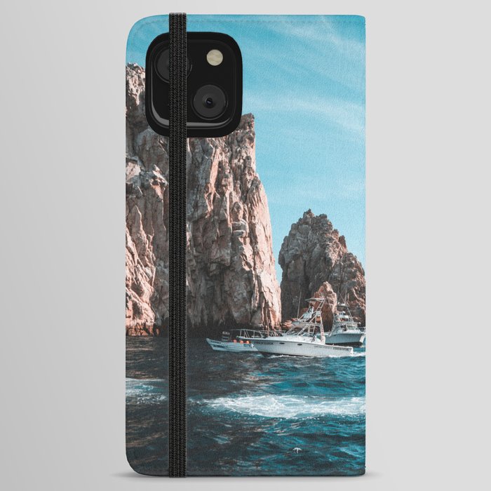 Mexico Photography - Ocean Surrounded By Majestic Hills iPhone Wallet Case