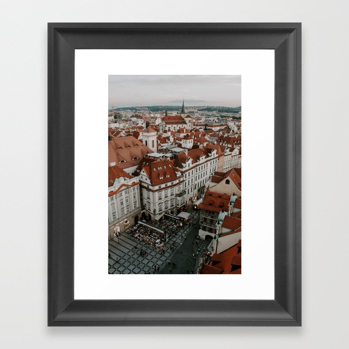 Old Town Square Framed Art Print