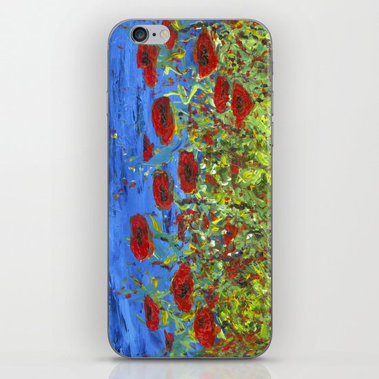 Poppy Field iPhone & iPod Skin