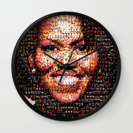 BEHIND THE FACE Michelle Obama | fat women Wall Clock