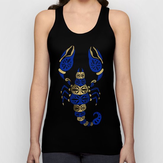 Scorpion – Navy & Gold Unisex Tank Top