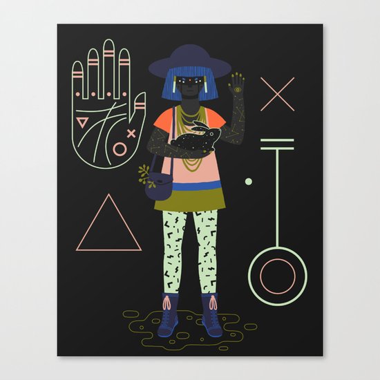 Witch Series: Palm Reader Canvas Print