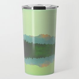Lake Morning - Green Travel Mug