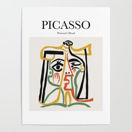 Picasso - Woman's Head Poster
