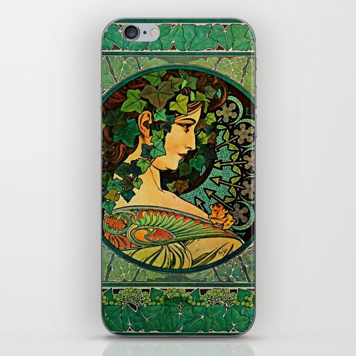 Alphonse Mucha Ivy (1860 – 1939) iPhone Skin