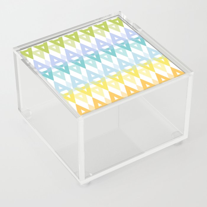 Spring summer fresh color letter pattern  Acrylic Box