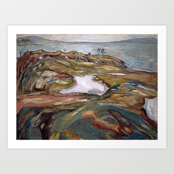 Edvard Munch - Coastal Landscape Art Print