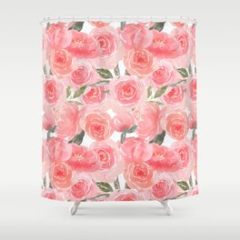 Pink Roses Shower Curtain
