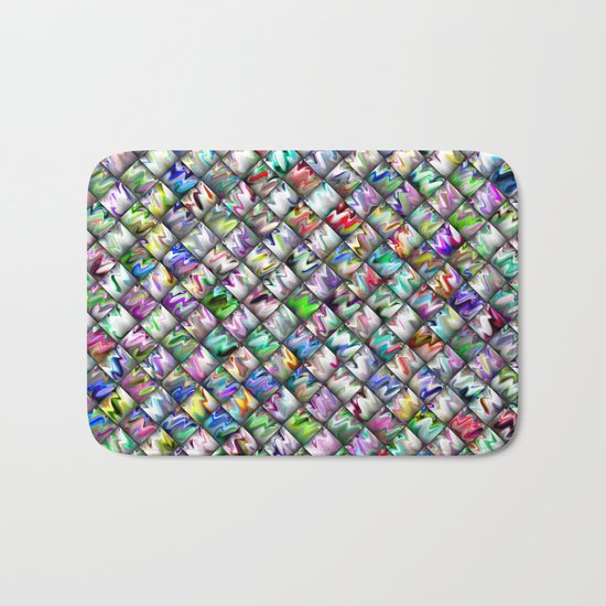 Patchwork Rainbow Bath Mat